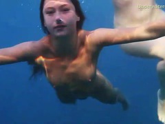 UhAnal presents: See lean naked bodies underwater in ocean
