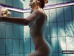 UhAnal presents: Hot big titted teen lera swimming in the pool