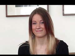 UhAnal presents: A pretty hungarian girl with tight fit body does a casting