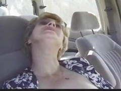UhAnal presents: Granny fucking with young man on car