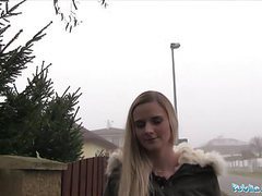 UhAnal presents: Public agent katy pearl gets her tight pussy fucked in a car