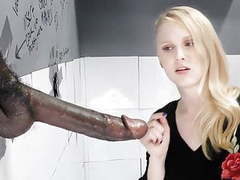UhAnal presents: Lily rader sucks and fucks big black dick - gloryhole