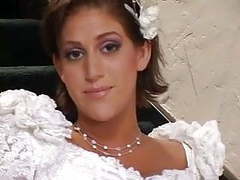 UhAnal presents: Bride & a hottie share a big cock