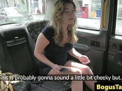 UhAnal presents: Ballsucking british babe facialized by cabbie
