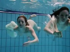 UhAnal presents: Nearly naked girls go swimming in the pool