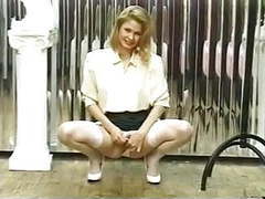 UhAnal presents: Blonde spreads her legs to show off her pussy and ass