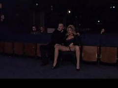 UhAnal presents: Alessandra schiavo is sucking strangers' cocks in cinema