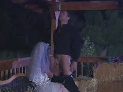 UhAnal presents: The ebony bride with firm body takes the most cum on her