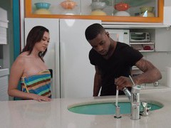 UhAnal presents: Madi laine enjoys during rough interracial mmf threesome