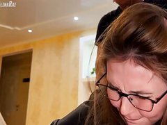 UhAnal presents: The stepson took advantage of the situation and filled his stepmother's pussy with thick sperm