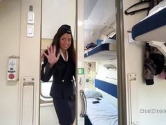 UhAnal presents: Seduced the conductor on the train and fucked while she had a break