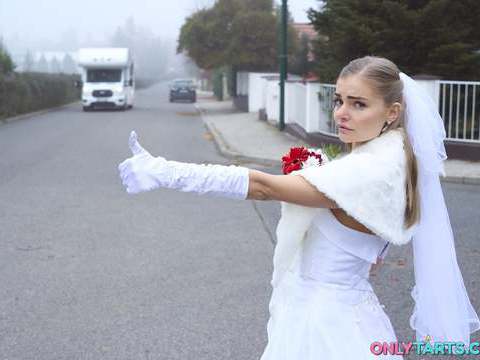 UhAnal presents: Shock content sexy bride fucks random van driver on marriage day