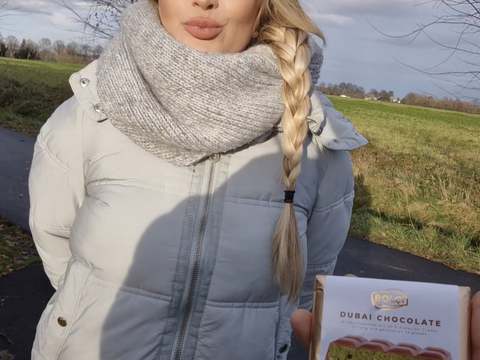 UhAnal presents: I blow and fuck a stranger for the last dubai chocolate from the discount store - risky public sex - litclit