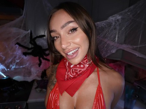 UhAnal presents: Tattooed sisi rose wearing red lingerie gets fucked hard