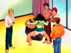 UhAnal presents: Rough fondling and gangbang with hentai chick