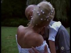 UhAnal presents: Naughty bride taken outdoors by two guys