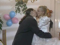 UhAnal presents: Bride in glasses has cock in her ass