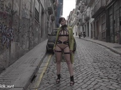 UhAnal presents: Jeny smith mymokondo strap bondage in public
