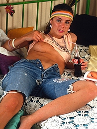 UhAnal presents: Pretty teenager on the phone rubbing herself in her bed