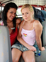 UhAnal presents: Naughty young Ellis and her hot friend share a hard cock