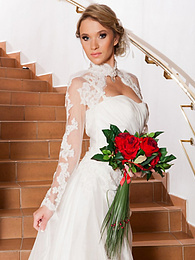 UhAnal presents: Czech bride Angel Piaff gets banged in a laundry room after posing in lingerie