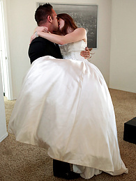 UhAnal presents: Bride with big fake tits Veronica Vain gets her trimmed pussy nailed deep