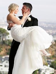 UhAnal presents: Hot blonde Anikka Albrite consummates her marriage vows after getting married