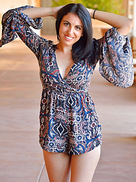 UhAnal presents: Sultry women Saraya and her girlfriend caressing each other outside