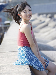 UhAnal presents: Asian teen Chisaki Morito demonstrates her tiny tits and demonstrates her exposed body outdoors